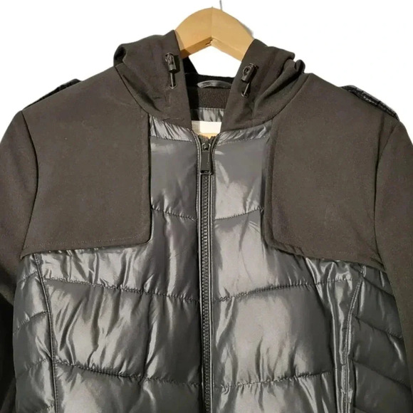 BCBGeneration Puffer Belted Winter Jacket Black Size Small. - Picture 4 of 8